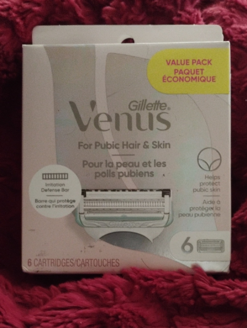 Venus For Pubic Hair & Skin Razor Blade 6ct  Cartridges